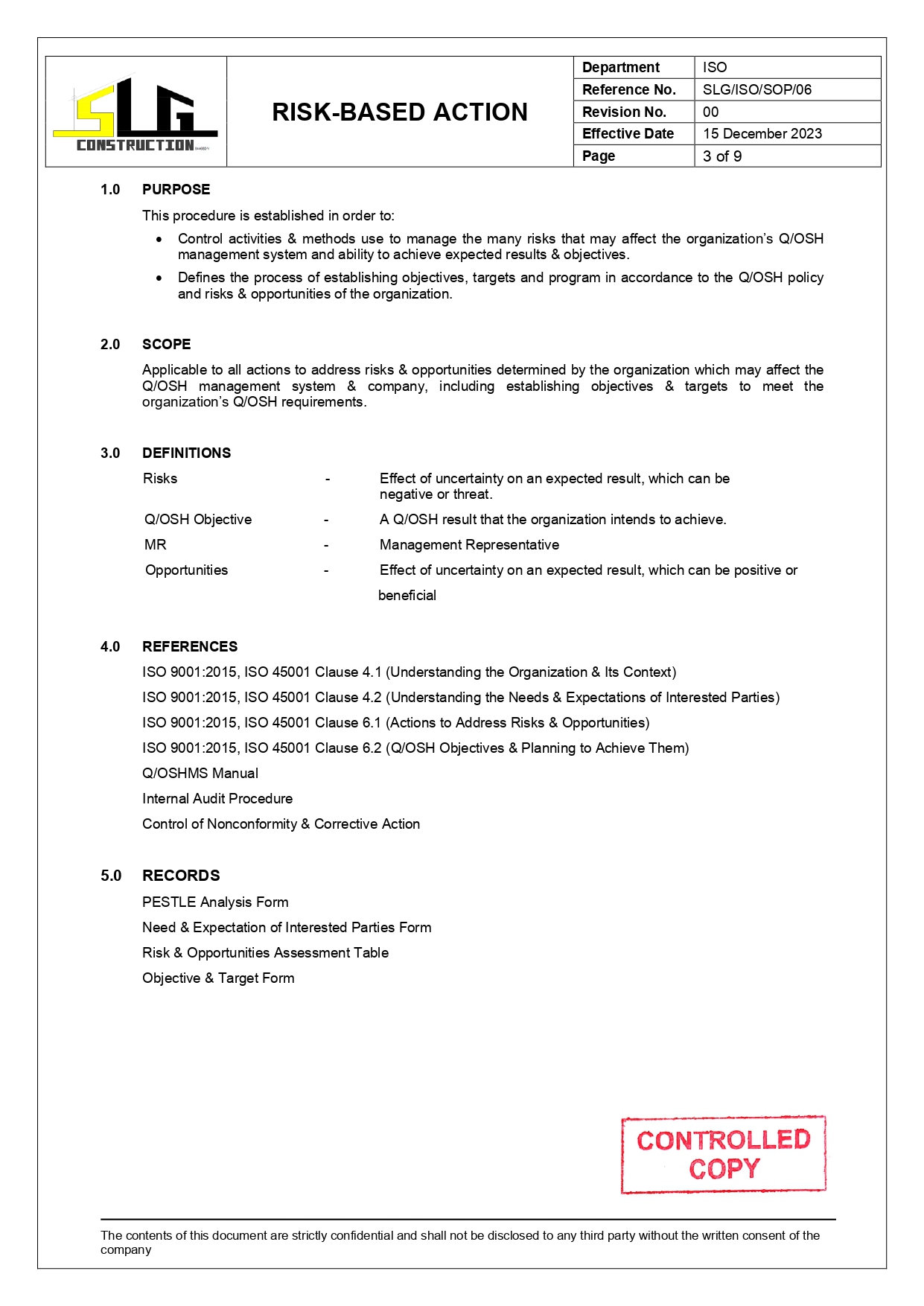 SLG-PRO-SOP Page 3